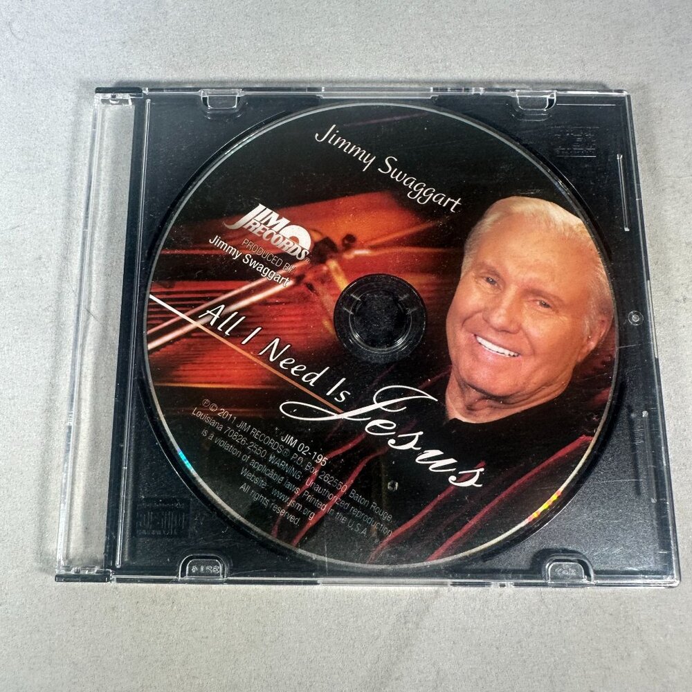 Jimmy Swaggart All I Need Is Jesus 2011 CD Jim Records Gospel Music